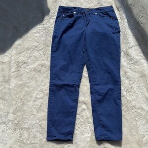 Calvin Klein Blue Skinny Chino Pants | Size 4 | Casual Classic